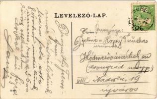 Borossebes, Sebis; Piac tér, fiú kosárral / market square with boy holding a basket