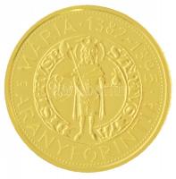 2014. 50.000Ft Au Mária aranyforintja tanúsítvánnyal (3,5g/0.986) T:1 /  Hungary 2014. 50.000 Forint Au The Golden Florin of Mary with certificate (3,5g/0.986) C:UNC