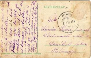 1916 Csízfürdő, Kúpele Cíz; M. kir. honvédgyógyház. Herskovits Mór kiadása / military hospital (Rb)