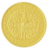 2013. 50.000Ft Au Lajos aranyforintja tanúsítvánnyal (3,47g/0.986) T:1 /  Hungary 2013. 50.000 Forint Au The Golden Florin of Louis I with certificate (3,47g/0.986) C:UNC