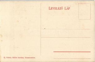 Rimaszombat, Rimavská Sobota; Erzsébet tér, Fogyasztási szövetkezet üzlete. Ifj. Rábely Miklós kiadá...