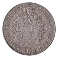 1848KB 10kr Ag "V. Ferdinánd" (3,8g) T:2 fülnyom / 
Hungary 1848KB 10 Kreuzer Ag "Fe...