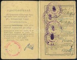 1945 Budapesti Népbíróság igazolványa, Dr. Gábor László bíró részére, az igazolvány hátoldalán &quot...