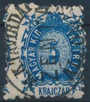 1873 Távírda Kőnyomat 5kr / Telegraph stamp Mi 1 M.K.TÁVÍRDAI ÁLLOMÁS / ZENTA
