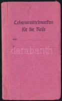 cca 1940-1945 Német Birodalmi élelmiszerjegyek eredeti papír gyűjtő-tokban, a tokon kis szakadással