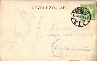 1911 Brassó, Kronstadt, Brasov; Rezső körút, városi vasút, fogorvos / Rudolfsring / street, urban ra...