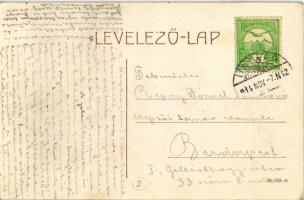 1914 Ungvár, Uzshorod, Uzhorod; Tanító képezde / street view with teachers' training institute,...