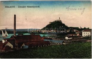 Németújvár, Güssing; Halastó, vár, fűrésztelep / lake, castle, sawmill (Rb)