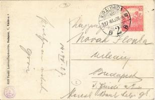 1917 Királyhida, Bruckneudorf; Bécsi utca, üzletek, vendéglő / Wienergasse / street view with shops ...