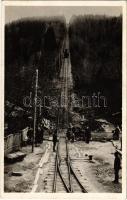 1942 Komandó, Comandau; faszállító iparvasút, sikló. Kiadja Lichtenstein Henrik / industrial railway, timber transporting, funicular
