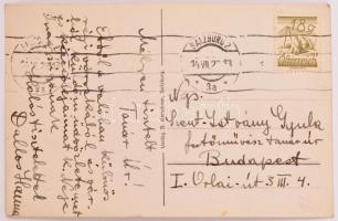 cca 1890-1930 Szentiványi Gyula (1881-1956) grafikus, restaurátor művészeti író, Iparművészeti Főisk...