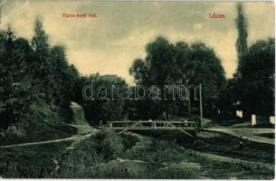 1909 Lőcse, Levoca; Városkerti híd / park bridge (EK)