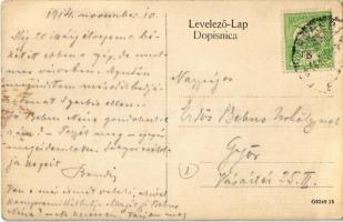 1914 Zágráb, Zagreb; Bakaceva ulica, Apoteka, Krojacka Skola, Kaptolska Ljekarna / utcakép, Gyógysze...