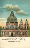 1918-1940 Marosvásárhely, Targu Mures; Görög katolikus templom / Proiectul Bicericei gr. cat. / Greek Catholic church + &quot;1940 Marosvásárhely visszatért&quot; So. Stpl