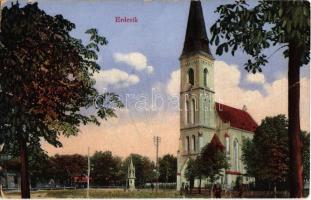 1914 Erdővég, Erdewik, Erdevik; Római katolikus templom. Kiadja Béla Schäffer / Catholic church (EK)