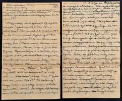 1916-1920 Ehrenthal Zoltán a cs. és kir. 28. tábori vadászzászlóalj kadétjának hadifogolytábori leve...