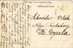 1916 Újszentanna, Szentanna, Santana; Dr. Popovics E. Aurél orvos háza. W.L. Bp. 396. / doctor'...