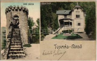 Tursnádfürdő, Baile Tusnad; Apor bástya, Lilly villa / bastion tower, villa