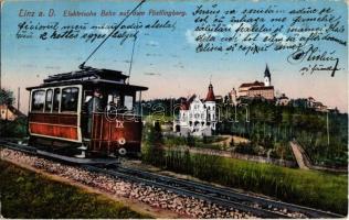 1913 Linz a. D., Elektrische Bahn auf dem Pöstlingberg / tram