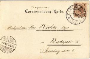 1898 (Vorläufer!) Praha, Prag, Prague; Aus dem Assanirungs-Rayon, Hostinec / reorganization of the d...