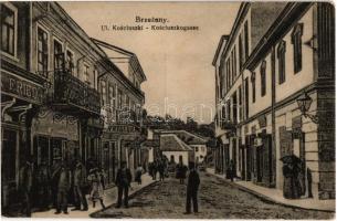 Berezhany, Brzezany; Ul. Kosciuszki / street view with shop of Fried and hairdressers salon