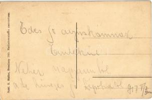 Berezhany, Brzezany; Ul. Kosciuszki / street view with shop of Fried and hairdresser's salon