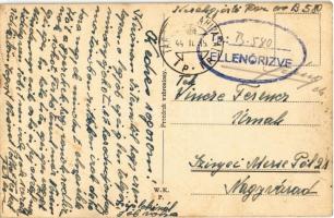 1944 Pinsk, Jarmark / market with vendors + "Tábori Postahivatal ip. ip." + Tp.: B.580. El...