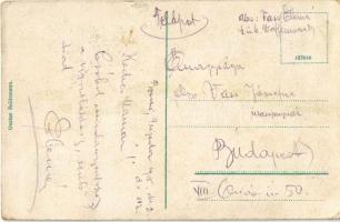 Prijedor, street view with church. TCV card