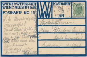 Herzlichen Glückwunsch zum Namenstage / Name Day greeting art postcard (Marietta Peyfuss levele (Wie...