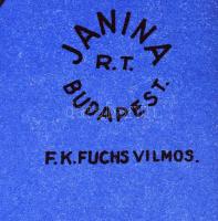 1930 Senator Cerofilter art deco reklámplakát, Janina Rt, Budapest, Fk: Fuchs Vilmos, javított, 94×6...