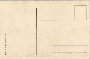 Éljen a magyar hadsereg! Darutollas lovas katonai propaganda művészlap. Heller K. és Tsa. / Hungaria...