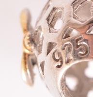 Ezüst(Ag) Pandora charm, 5 db, jelzett, bruttó: 9,2 g