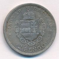 1935. 2P Ag "Rákóczi" T:1- kis patina 
Adamo P7.2