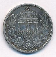 1915KB 1K Ag "Ferenc József" T:1-,2 patina 
Adamo K5.1