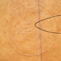 1948. "Magyar Köztársasági Érdemérem arany fokozat" kitüntetés adományozói oklevele száraz...