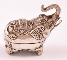 Ezüst(Ag) miniatűr elefánt,kinyitható, jelzett, 5×5 cm, nettó: 23,7 g