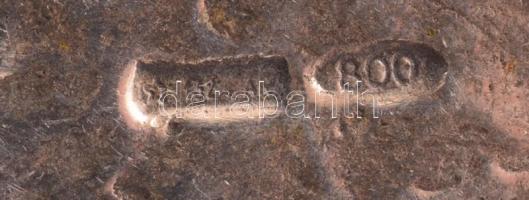 Ezüst(Ag) miniatűr teknősbéka, jelzett, 3,5×2 cm, nettó: 13,3 g