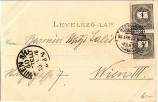 1898 (Vorläufer!) Kismarton, Eisenstadt; Kálvária templom, Városháza, Cs. és kir. katonai alreáltano...