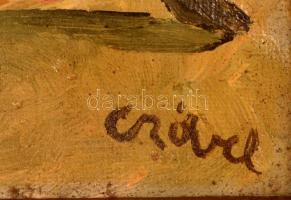 Czóbel jelzéssel: Virágcsendélet. Olaj, vászon, keretben, 31×27 cm