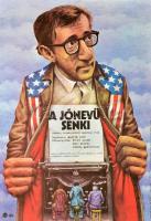 1978 Koppány Simon (1943-)-Hodosi Mária (1943-): A jónevű senki, amerikaik filmplakát, főszereplő: Woody Allen, 56,5x39,5 cm / The Front, movie poster, 56,5x39,5 cm