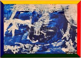 Marosán jelzéssel: Kompozíció. Akvarell, papír, üvegezett keretben, 20×29 cm