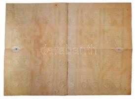 Franciaország 1792. 10s "Assignata" 20-as ívben, mindegyik darab vízjellel és szárazpecsét...