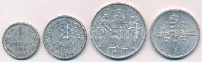 1941. 1P Al + 1941. 2P Al + 1943 5P Al "Horthy Miklós születésének 75. évfordulója" + 1945...