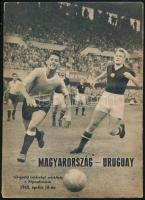 1962 a Magyarország-Uruguay válogatott mérkőzés programfüzete, érdekes részletekkel / flyer about the Hungary-Uruguay football match