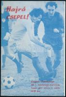 1982 a Csepel-Tatabánya mérkőzés programfüzete, érdekes részletekkel