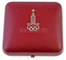 Szovjetunió 1980. "Moszkvai Olimpia 1980" kétoldals Br, résztvevői emlékérem, eredeti tokb...