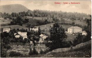 1914 Kladanj, Spital und Gendarmerie / hospital and gendarmerie (small tear)