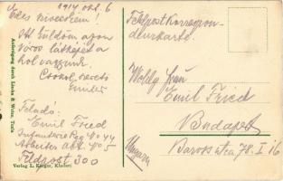 1914 Kladanj, Spital und Gendarmerie / hospital and gendarmerie (small tear)