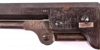1851 Sheriff 15" 36cal revolver igányes gyűjtői replikája. Gazdagon vésett részekkel. / Quality...