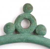 Kelta nyakdísz. Réz replika. / Antique Celtic neck lace replica. d: 14 cm